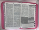 Bíblia de promesas letra grande rosa 13 puntos Reina Valera 1960 fucia cierre indice