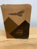 Bíblia tamaño bolsillo riena Valera 1960 Aguila café cierre índice café 8 puntos