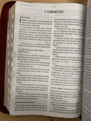 Bíblia de letra súper gigante 17 puntos reina Valera 1960 índice cierre vino tinto