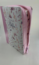 Bíblia para jovencitas tamaño portátil rv1960 cierre rosa  mariposa índice 11 puntos