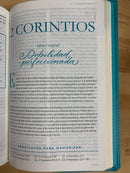 Bíblia devocional mujer  verdadera Nbla aqua letra grande nueva biblia de las americas