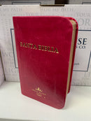 Mini Bíblia Reina Valera 1960 fuchsia IMITACION de piel