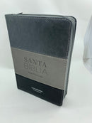 Bíblia letra grande portatil  11 puntos negro gris reina valera 1960 cierre indice