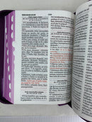 Bíblia para mujer letra grande 11puntos portátil Riena Valera 1960 Jean lila