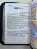 Bíblia de estudio arcoíris reina valera  1960 simil piel negro índice