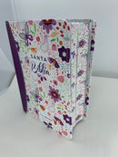 Biblia para jovencitas tamaño portátil letra grande 11 puntos mariposa lila