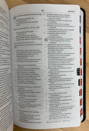 Bíblia ultrafina reina Valera 1960 con índice piel fabricada negro