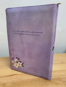 Bíblia letra gigante para mujer rv1960 cierre morado Flores índice 14 puntos