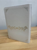 Bíblia para boda letra gigante 14 puntos reina valera 1960 canto plateado para novios