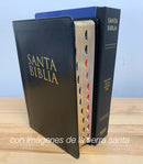 Bíblia de letra grande tamaño manual Reina 1960 lujo con índice imágenes de la tierra santa