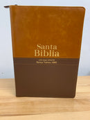 Bíblia de letra súper gigante reina Valera 1960  18 puntos CIERRE CAFE DUOTONE