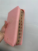 Bíblia para mujer letra grande 12 puntos reina  VALERA 1960 rosada cierre índice