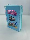 Bíblia para ninos mi gran viaje ilustrada reina Valera 1960 turquesa globos