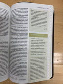 Bíblia de estudio temática letra grande reina valera1960 piel genuina negro miguel nunez