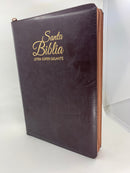 Bíblia letra súper gigante 19 puntos Reina Valera 1960 cierre marrón índice