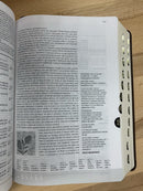 Bíblia de estudio diario vivir Ntv sentipiel café índice