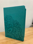 Bíblia letra gigante reina 1960 simipiel aqua con índice 14 puntos