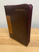 Bíblia letra gigante tamaño manual 14 puntos reina Valera 1960 cierre índice piel caoba