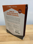 Bíblia letra gigante tamaño manual 14 puntos reina Valera 1960 cierre índice piel caoba