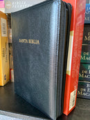 Bíblia de letra grande riena Valera TAMAÑO Manaul cierre 12 puntos piel fabricada