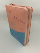 Bíblia para jovencitas letra grande portátil REINA VALERA 1960 rasa azul cierre índice