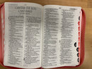 Biblia Letra Grande para Mujer con Cierre RV1960 imit azul y rosado con indice12 puntos