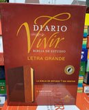Bíblia diario vivir letra grande reina Valera 1960 sentipiel café 11 puntos con indice