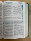 Bíblia devocional mujer  verdadera Nbla aqua letra grande nueva biblia de las americas