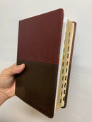 Bíblia de letra grande Ntv Tamaño manual índice sentipiel cafe claro