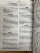 LA Bíblia de estudio de la reforma la Bíblia de las Americas piel genuina con índice