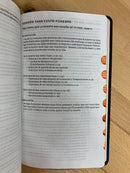 Bíblia del ministro Reina-Valera 1960 piel fabricada con índice vino tinto