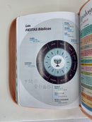 Bíblia para jovencitas letra grande portátil REINA VALERA 1960 rasa azul cierre índice