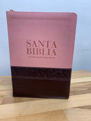 Bíblia de letra súper gigante para mujeres reina Valera 1960 con cremallera  rosa 18 puntos