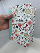 Biblia letra grande 11 PUNTOS Reina Valera 1960 compacta pájaros turquesa