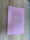 Bíblia para mujer letra grande 12 puntos reina  VALERA 1960 rosada cierre índice