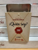 Juego de preguntas bíblicas Quien soy?150 preguntas caja de metal