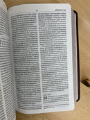 Bíblia tamaño bolsillo reina Valera 1960 marrón piel fabricada