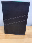 Bíblia de estudio letra grande Ntv diario vivir letra 11 puntos senti piel negro