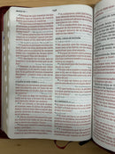 Bíblia de letra súper gigante 17 puntos reina Valera 1960 índice cierre vino tinto