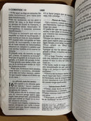 Bíblia tamaño bolsillo reina Valera 1960 con cierre marrón claro índice