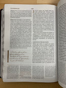 Biblia de Estudio Spurgeon de Letra Grande:  reina Valera 1960 piel genuina con índice