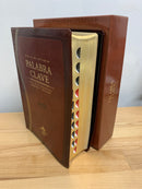 Bíblia de estudio palabra clave Reina 1960 con diccionario hebreo griego café marrón
