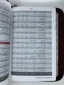 Bíblia de estudio tompson Reina Valera revisada cierre índice café