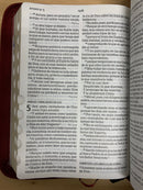 Bíblia de letra súper gigante 17 puntos reina Valera 1960 índice cierre vino tinto