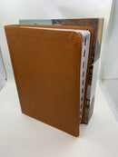 Biblia ilustrada de la Tierra Santa, café símil piel con índice / RVR 1960 holman