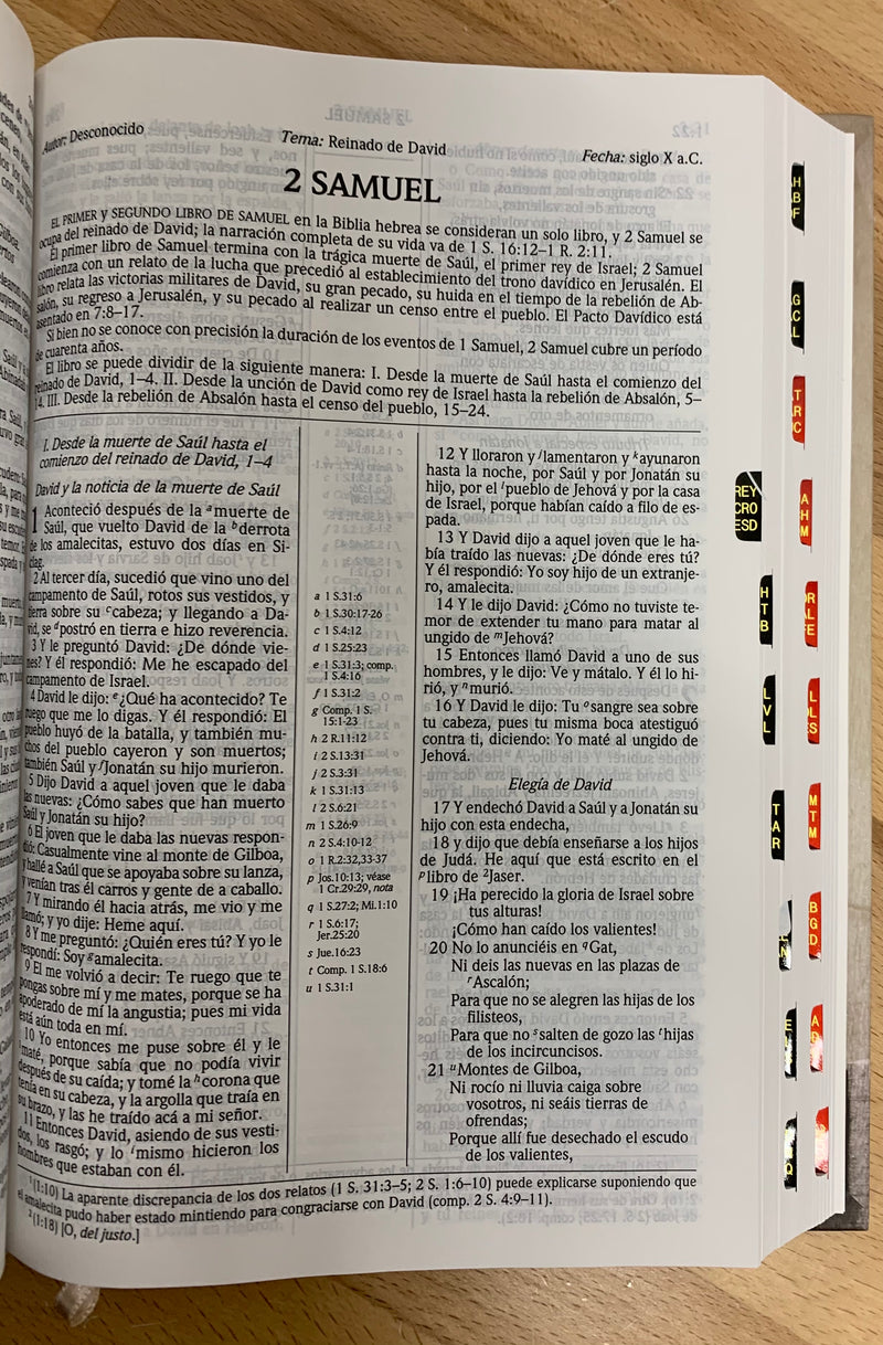 Bíblia de estudio scofield Rieina 1960 Tapa dura con índice