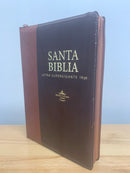Bíblia de letra gigante gigante Reina Valera 1960 cierre índice 19 puntos café marrón