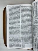 Bíblia Letra grande Reina Valera 1960 ultrafina cafe claro cierre 12 puntos