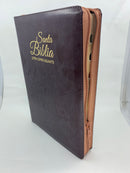 Bíblia letra súper gigante 19 puntos Reina Valera 1960 cierre marrón índice