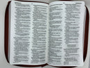 Bíblia de letra grande 12 puntos  riena Valera 1960 semipiel cafe Cierre